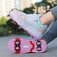 thumbnail image 4 of Zapatos con ruedas de cuatro ruedas para niños y niñas, zapatos con ruedas para niños y niñas, zapatos de patinaje para estudiantes, zapatos de deformación, 4 of 5