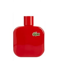 Lacoste L.12.12 Rouge Eau de Toilette, Cologne for Men, 3.3 Oz