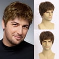 thumbnail image 2 of Pelucas Sintéticas de Fibra Resistente Al de Pelo Corto y Rizado Natural para Hombres Jóvenes, 2 of 7