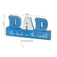 thumbnail image 3 of Maison Concepts Wood Block Dad The Best In The World (Blue) 9.06" X 0.79" X 4.17", 3 of 3