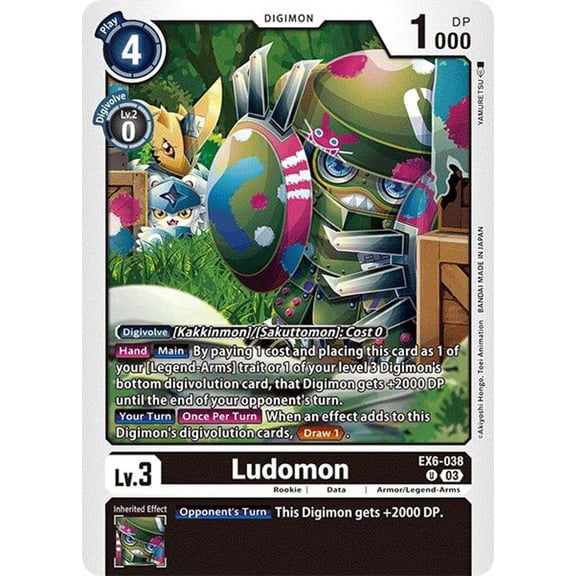 Digimon Infernal Ascension Uncommon Ludomon EX6-038