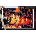 thumbnail image 2 of Austin, Texas, Electric Guitars on Wall (12x18 Wall Art Poster, Room Decor), 2 of 3