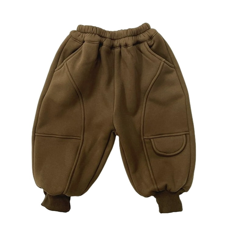 Godderr Kids Baby Boys Girls Fleece Jogger Sweatpants Toddler