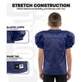 thumbnail image 3 of Exxact Sports Boys Football Practice Jersey - Pro-Style, Lightweight & Breathable Mesh Youth Football Jersey for Kids (Navy, Youth Small / Medium), 3 of 7