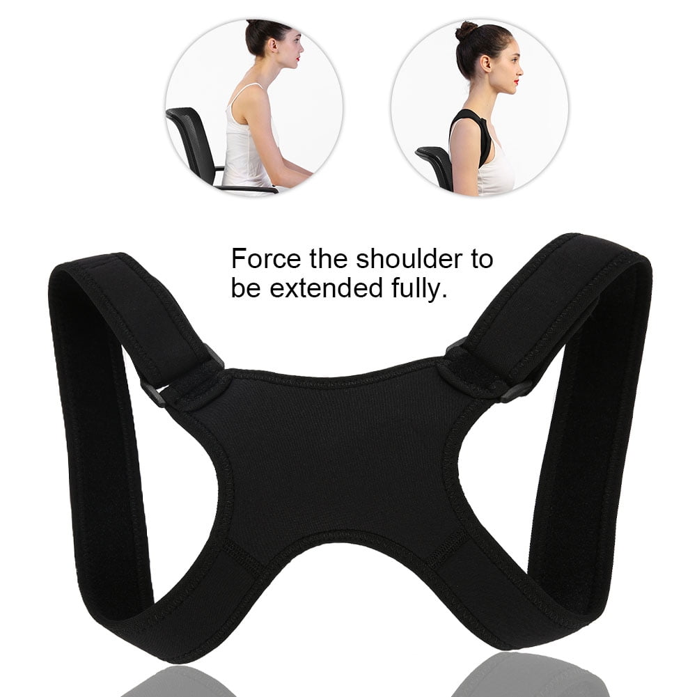 Dioche Back Posture Corrector for Women Men Back Pain Relief Posture Brace Support for Slouching & Hunching Upper Back Shoulder Correction Free Resistance Band for Stretching (Back Corrector)