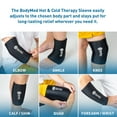 thumbnail image 4 of BodyMed 360° Hot & Cold Sleeve for Knee, Elbow, Ankle, Wrist Discomfort Relief – Flexible, Reusable Gel Ice Pack Compression Therapy for Sprains, Arthritis, Tendonitis - Large, 4 of 7