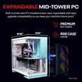thumbnail image 4 of Skytech Aqua Gaming PC Desktop AMD Ryzen 7 9700X AMD Radeon RX 9070 XT 2TB Gen4 NVMe SSD 32GB DDR5 RAM, AIO Liquid Cooling Windows 11, 4 of 20