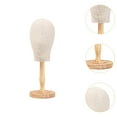 thumbnail image 6 of TOOYFUL Mannequin Head Model Hat Display Stand Height 56cm Multifunctional Head Wooden Support for Barbershop Practical B, 6 of 10