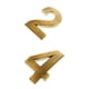thumbnail image 1 of 2 piezas de plástico dorado autoadhesivo con número de decoración adhesiva., 1 of 9