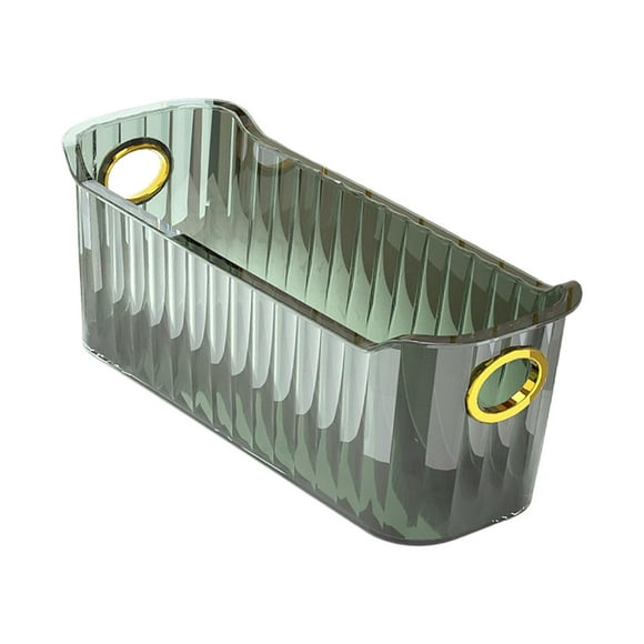 Cesta de almacenamiento de escritorio multifuncional, contenedor organizador de mascotas, contenedor de almacenamiento para refrigerador, armario, , VERDE Macarena Cesta de almacenaje