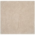 thumbnail image 3 of SAFAVIEH Luxe Paxton Solid Plush Polyester Shag Area Rug, Bone, 8' x 8' Square, 3 of 9