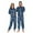W260, variant on joogoo Blue Lightning Unisex Adults Onesies Pajamas Jumpsuits L