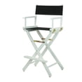 thumbnail image 1 of Casual Home Director'S Chair White Frame/Black Canvas 30"" - Bar Height, 1 of 1