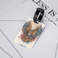 thumbnail image 5 of Luggage Tags for Suitcases, Colorful Owl Tattoo Art Leather Bag Luggage Tags ID Label Tags Privacy Protection Travel Bag Labels, 5 of 6