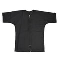 thumbnail image 3 of Toptie Barber Haircut Cape Apron Hair Grooming Smock Jacket with Pockets, Waterproof Nail SPA Salon Gown-Black, 3 of 7