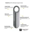 thumbnail image 3 of Chicago Comb Model 2 Carbon Fiber, Made in USA, Anti-static, 4 inches (10 cm) long, Fine-tooth, Pocket & Travel comb, for Thinner Hair, Beard & Mustache comb, 3 of 6