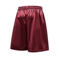 thumbnail image 4 of IROINNID Men's Shiny Silk Like Quick Dry Shorts with Elastic Drawstring Waist and Side Pockets Lightweight Casual Summer Beach Vacation Home Relaxed Wear, 4 of 8