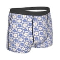 thumbnail image 2 of KLL Plaid Flowers Men's Cotton Boxer Briefs Underwear-Large, 2 of 8