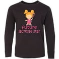 thumbnail image 3 of Inktastic Future Lacrosse Star Girl Long Sleeve Youth T-Shirt, 3 of 5