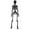 CC2-Black, variant on Halloween Disco Skelton Retro Party Decoration, Funky Skeleton Display Figure for Halloween Shelf, Entry Table, Office Desk, Bar Setup, Dance Theme Room, Photo Booth, and Seasonal Decor Accent