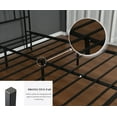 thumbnail image 6 of DRNANLIT 14 Inch Full Size Metal Platform Bed Frame with Storage Headboard, RGB LED Lights, USB & Type-C Charging Station, Black, 6 of 9