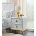 thumbnail image 5 of Martin Svensson Home Emma 2 Drawer White and Gold Nightstand, 5 of 5