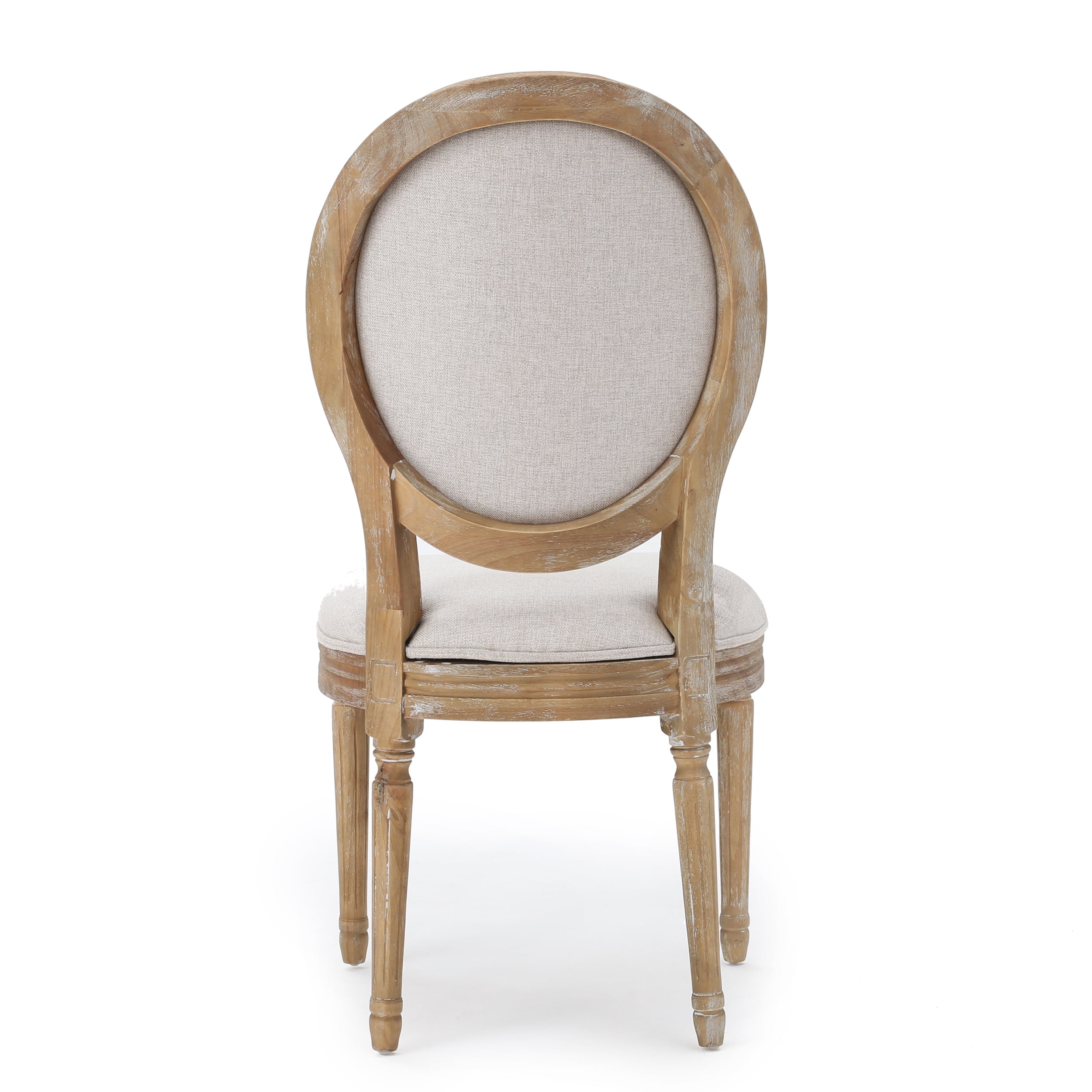 Noble House Karter Indoor French Fabric Dining Chairs, Set of 4, Beige
