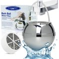 thumbnail image 2 of Crystal Quest Chrome Bath Ball Water Filter \u2013 Reduces Contaminants for Softer, Smoother Skin - BPA Free, 2 of 8
