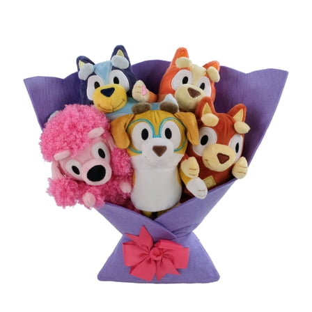 Large Bluey & Friends Plush Bouquet, 13", Valentine's Day by Ruz