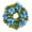 24in Pine Needle PVC Mixed Christmas Wreath (1pcs Blue + Silver Wreath), variant on Towallmark 6 PCS Christmas Garland and Wreath Set with Lights, Battery Operated, Front Door Prelit Garland Decor with PineCones for Mantle Stairs Fireplace, Flock Green