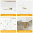 thumbnail image 6 of Tribesigns Modern 2-Drawer Lateral File Cabinet, Large Storage Office Filing Cabinet, White and Gold, 6 of 9