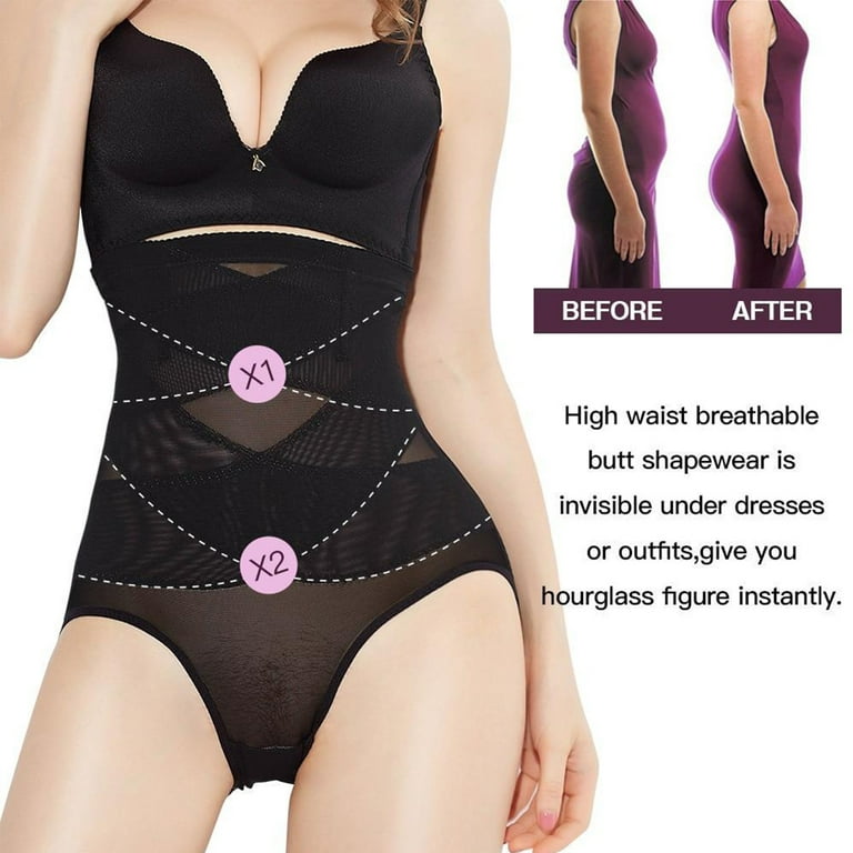 Lilvigor Shapewear for Women Tummy Control, Hi-Waist Butt Lifter Body Shaper  Panty Waist Slim and Back Smooth Seamless Body Trainer 
