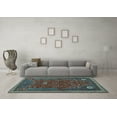 thumbnail image 3 of Ahgly Company Indoor Rectangle Persian Light Blue Traditional Area Rugs, 3' x 5', 3 of 4