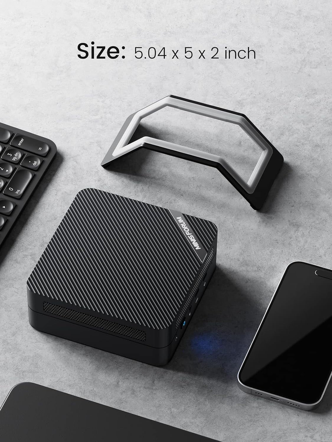 MINISFORUM UM480XT Prebuilt Gaming Mini PC, AMD Ryzen 7