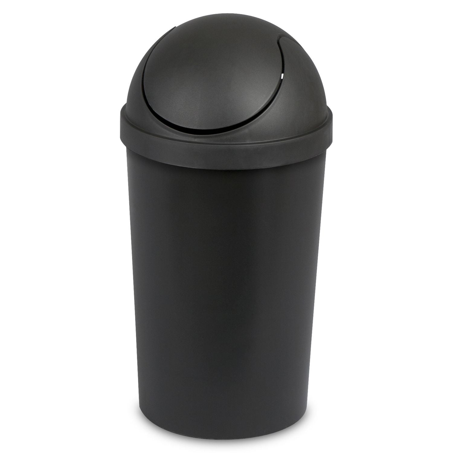 Poubelle avec couvercle basculant Sterilite de 11,4 L en noir 11,4 L