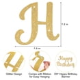 thumbnail image 2 of Banner de cumpleaños JHZMCRX Glitter Happy Birthday Gold, 2 of 7