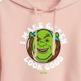 thumbnail image 3 of Shrek - I Make Green Look Good - Juniors Cropped Pullover Hoodie, 3 of 5