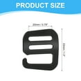 thumbnail image 2 of Uxcell G Hook Webbing Slide Buckles, Metal G Hooks Webbing Buckles Clips Adjustable Buckle for Backpack Luggage Straps Black 20mm, 2 of 7