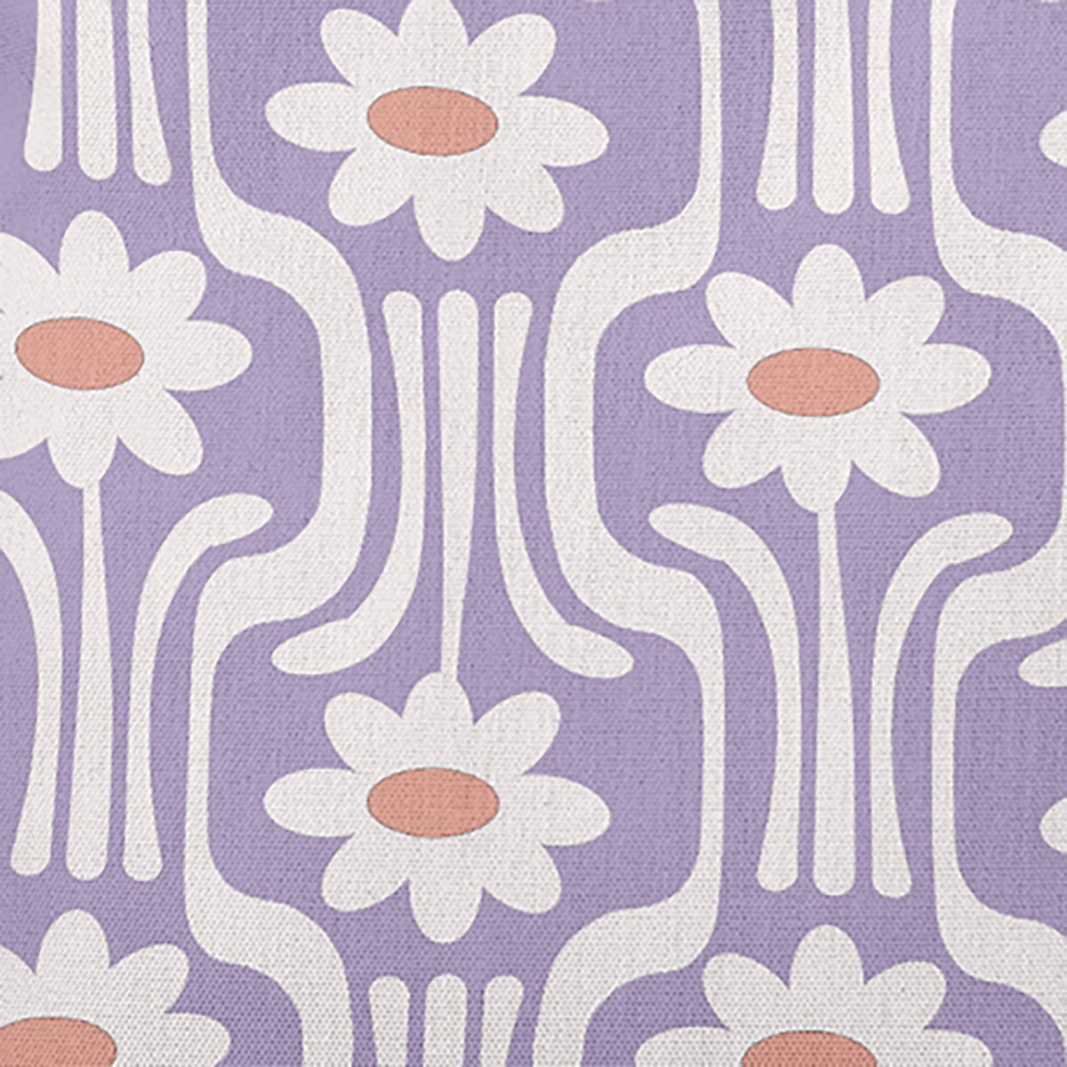 Simply Daisy 14" x 20" Daisys and Squiggles Decorative Throw Pillow, Lilac (1 count)