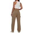 thumbnail image 5 of Womens Cargo Sweatpants Casual Baggy Fleece High Waisted Joggers Pants, 5 of 6