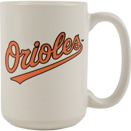 MLB - Baltimore Orioles 15 oz. White Mug