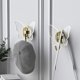 thumbnail image 4 of IDEANATEGRATE 2Ud Kitchen Adhesive Hooks Autoadhesivos Para Colgar Utensilios Toallas Y Bolsas, 4 of 8