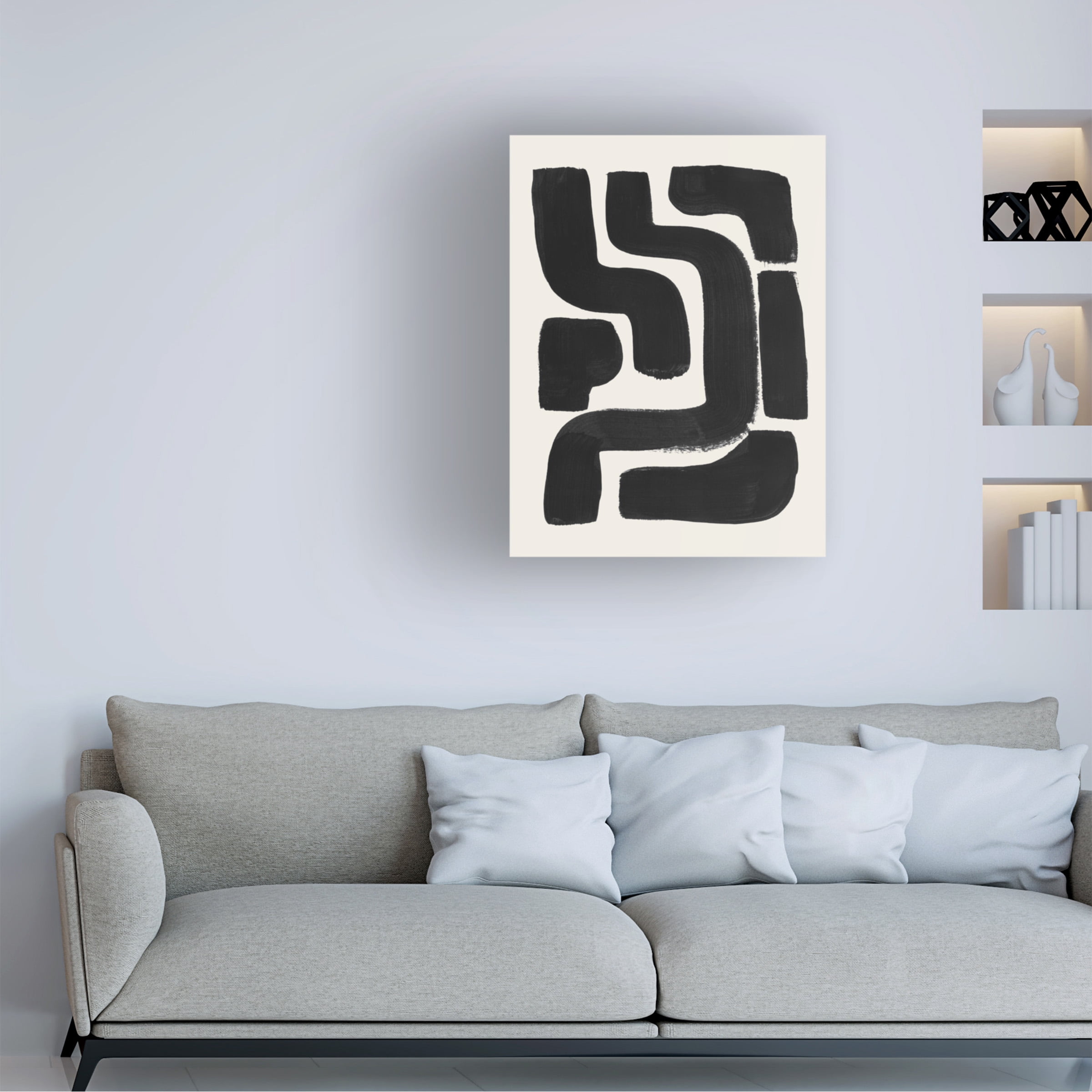 Trademark Fine Art Ejaaz Haniff  Ink Maze Canvas Wall Art - 35x47