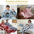 thumbnail image 7 of Catalonia Sherpa Wearable Fleece Throws Blanket with Sleeves and Large Pocket for Women Men, Super Soft Microplush Adult Wrap Full Body Blanket Robe for Lounge Couch, 7 of 7