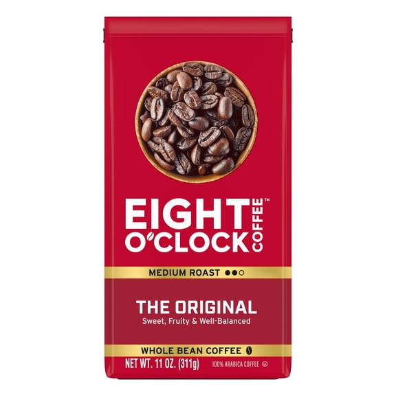 Eight O'Clock Coffee Original Whole Bean Medium Roast Arabica Coffee 11 oz
