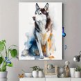 thumbnail image 4 of Siberian Husky Watercolor Canvas Wall Art Home Decor Pet Gift for Living Room Bedroom Office Living Room, 4 of 8