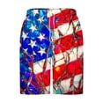 thumbnail image 5 of cllios Big and Tall Mens Swim Trunks 4th of July 5 Inch Quick Dry Surf Board Shorts Bathing Suits Independence Day Holiday Beach Shorts Swimwear, 5 of 5