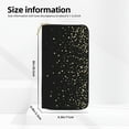 thumbnail image 2 of Leather Thin Slim Wallets for Women Men - Star Silver Glitter Clutch Card Wallet for Women Men with Zipper, 2 of 7