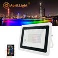 thumbnail image 2 of Foco LED RGB IP68, iluminación exterior impermeable, 20 W, 30 W, 50 W, 100 W, luz de control remoto, color de luz, reflector para decoración de jardín., 2 of 5