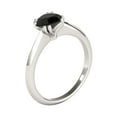thumbnail image 4 of Aonejewelry 1 Carat Black Diamond Engagement Ring In 10k White Gold, 4 of 4